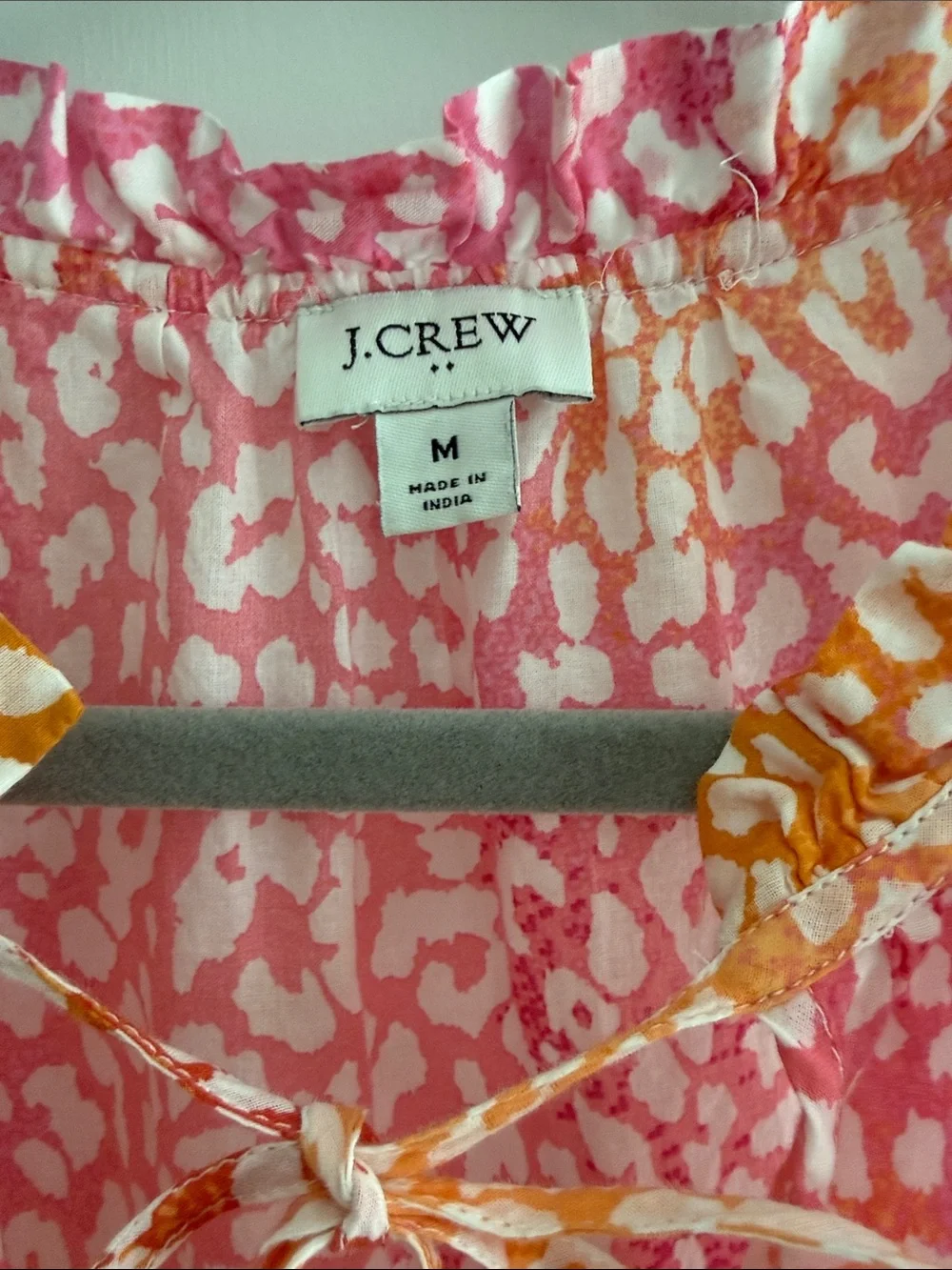 J. Crew Women’s Pink and Orange Bathing Suit Cover Up